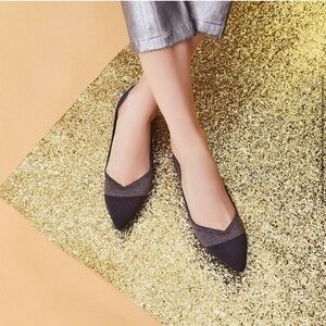 Rothy’s Twilight Metallic Points Captoe Slip On Size 8.5